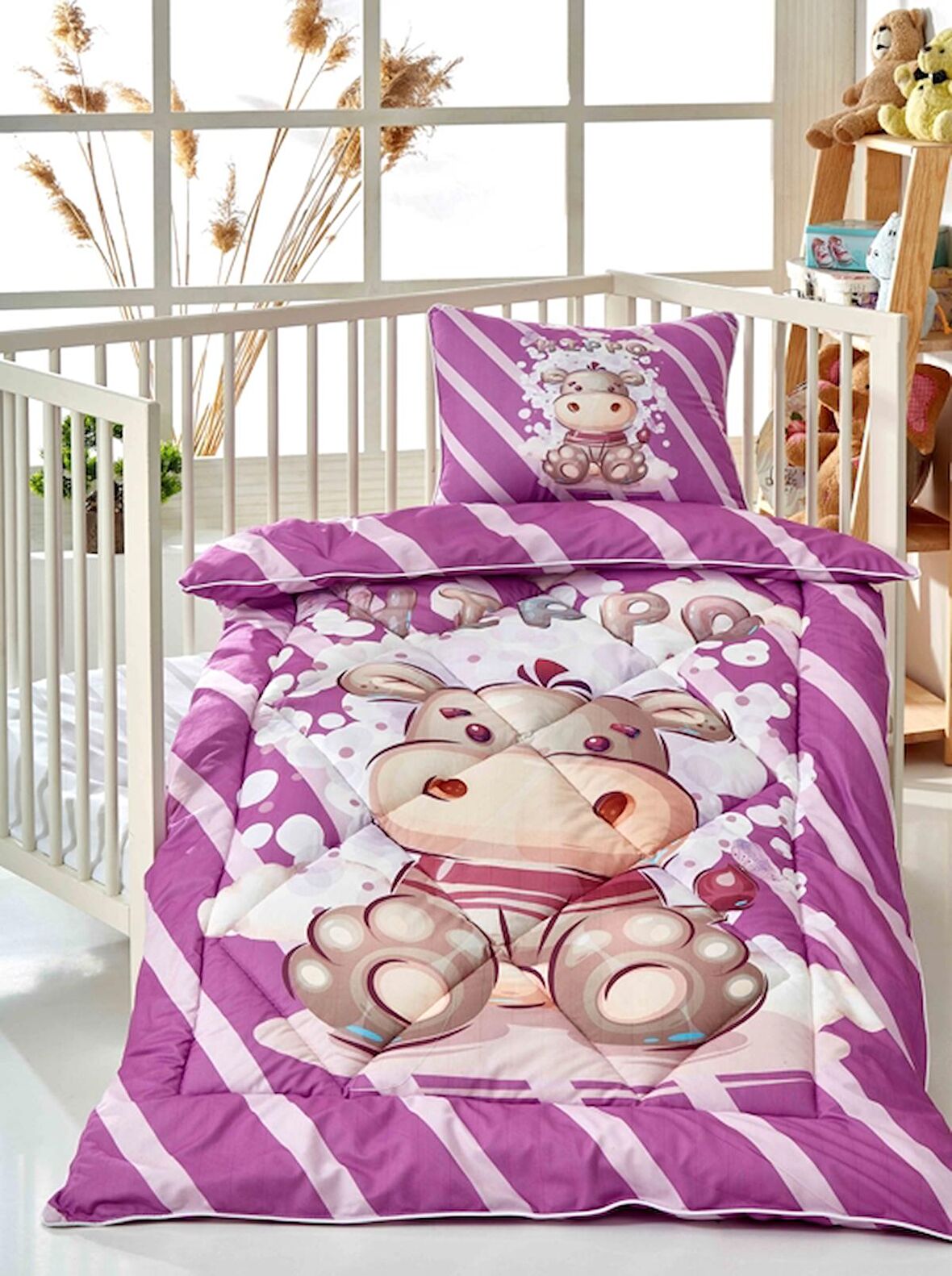 Komfort Home Dijital Baskılı Thermal Kumaş Bebek Yorgan Seti / B9