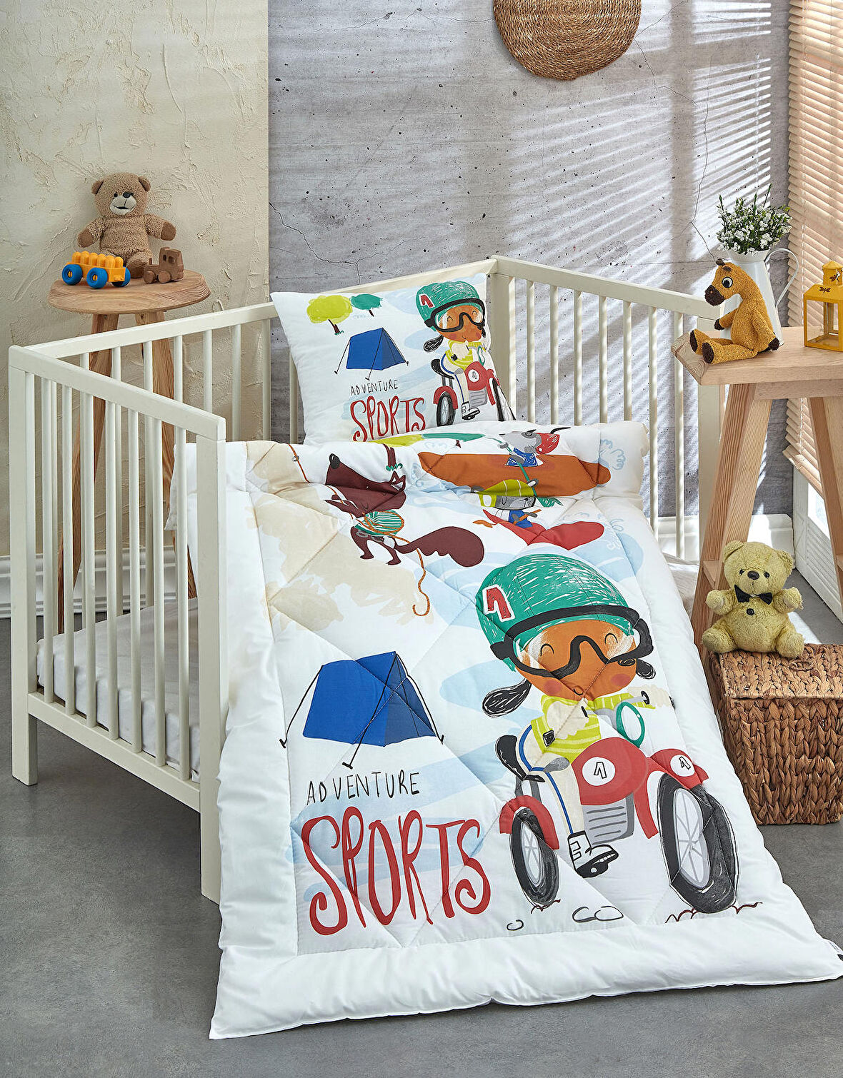 Komfort Home Ranforce Bebek Yorgan Seti %100 Pamuk / V7