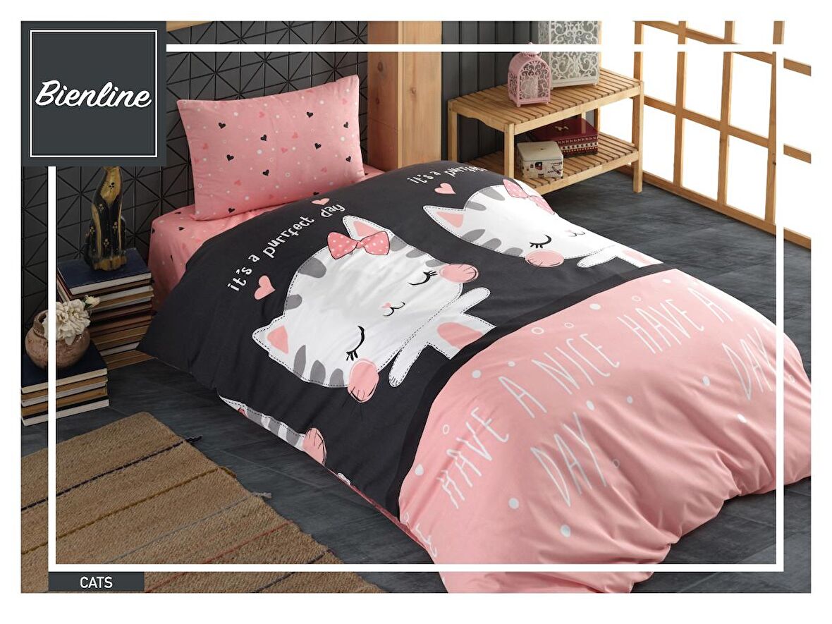 Komfort Home Genç Ranforce Nevresim Takımı  / Cats