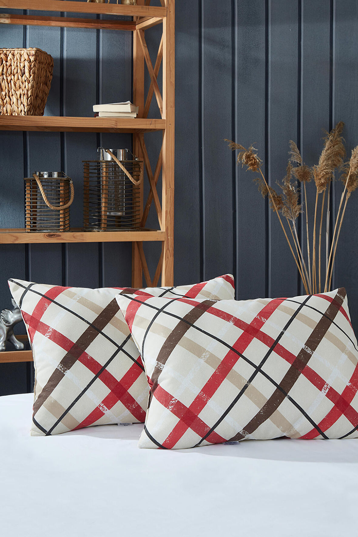 Komfort Home Baskılı Pamuklu Silikon Yastık 50x70 CM (2 Adet)