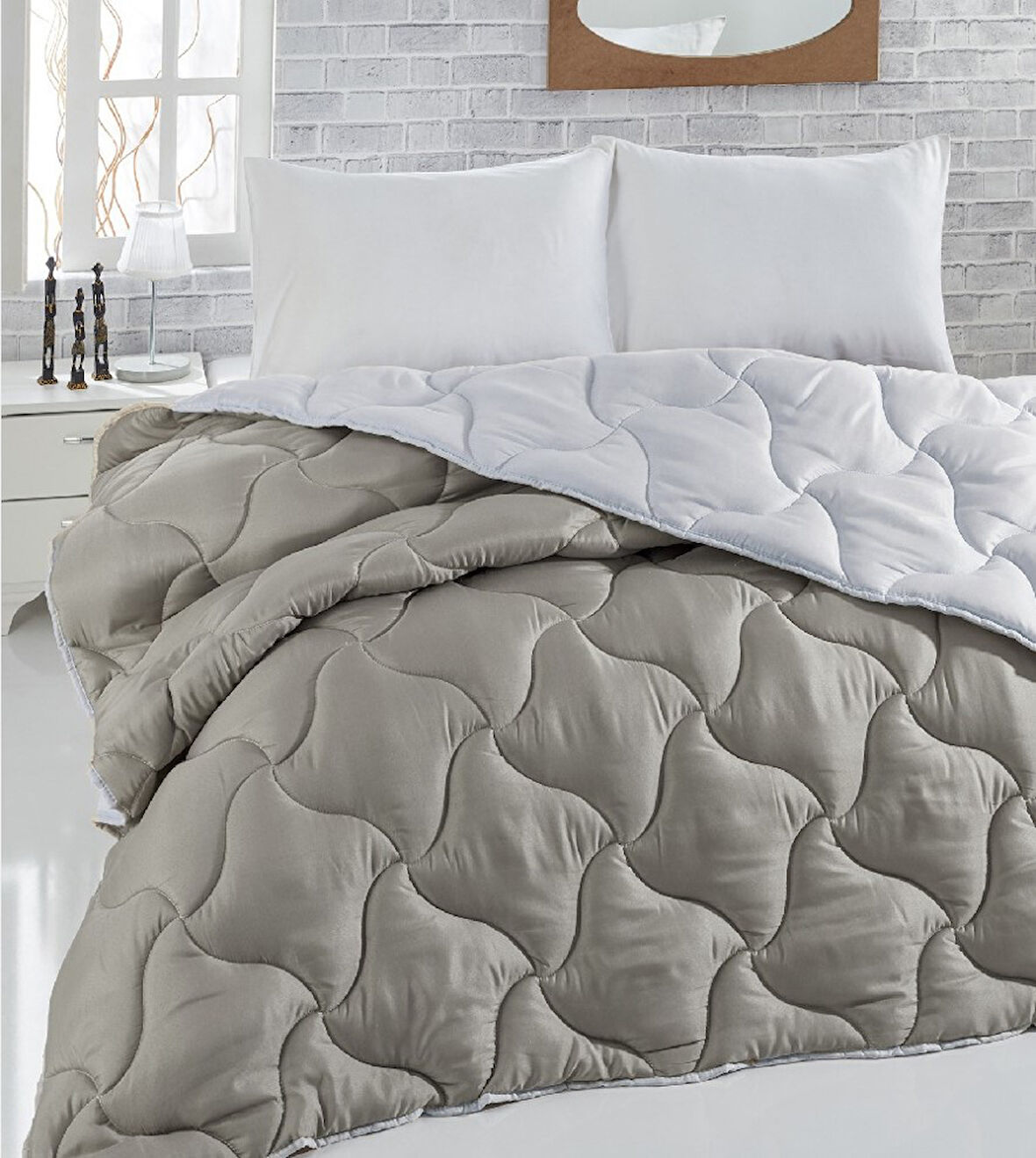 Komfort Home Renkli Tek Kişilik Microfiber Yorgan +1 Yastık