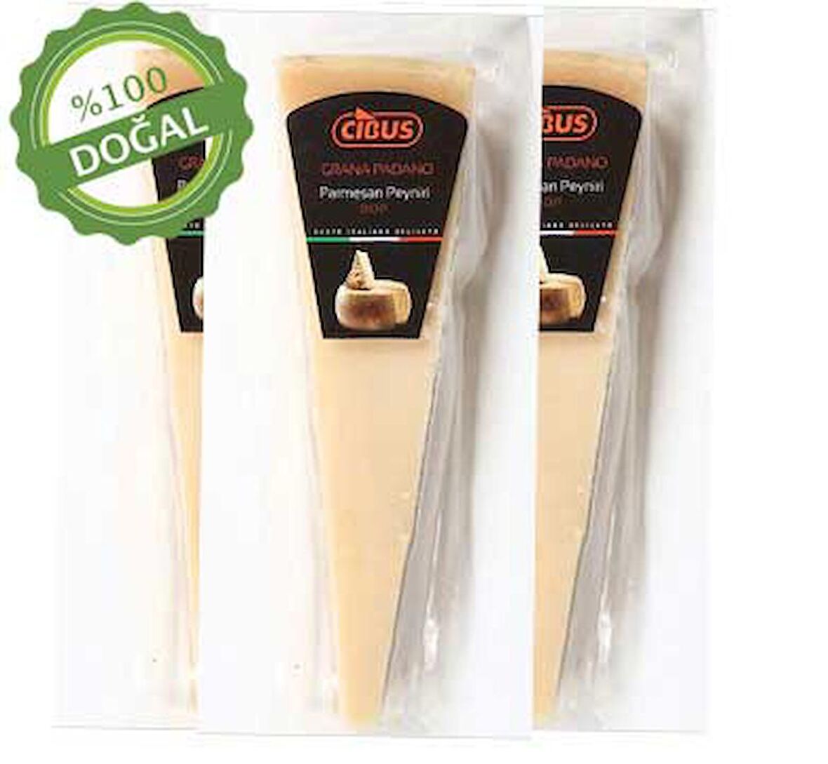 Cibus İthal Parmesan Peyniri Grana Padano Yarım Yağlı 125 g e