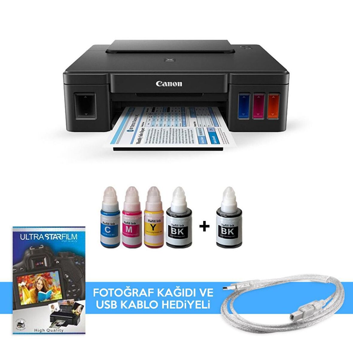 Canon G1411 Photoink Mürekkepli Tanklı Yazıcı (1Siyah Mürekkep
