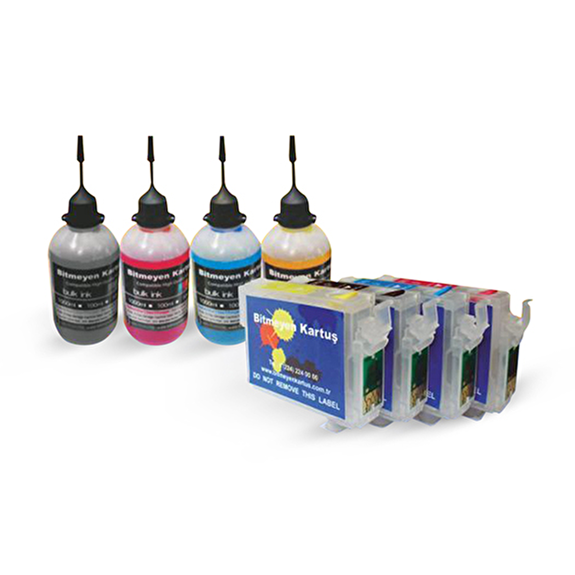 EPSON 1301-1304 UYUMLU Kolay Dolan Kartuş SUBLİMASYON Mürekkepli Set - B42/ BX525/ BX535/ BX625/ BX6