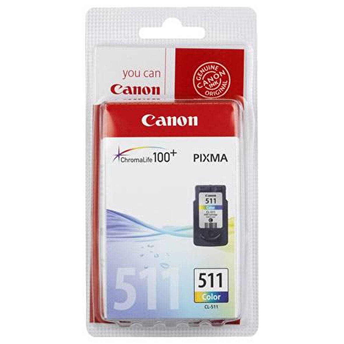 Canon CL 511 RENKLİ Orjinal Kartuş (Bitmeyen Kartuş sistemine uyumlu, Delinmiş ve hazır olarak) - MP