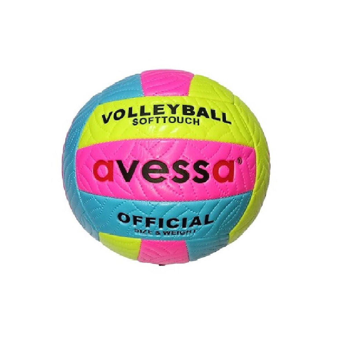 Voleybol Topu Avessa Fosforlu Pembe/Sarı/Mavi