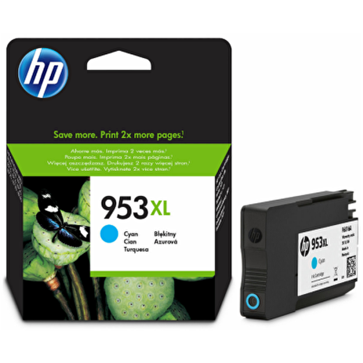 HP 953XL F6U16AE MAVİ ORJİNAL KARTUŞ OfficeJet 7740 / 8210 / 8710 / 8712 / 8725