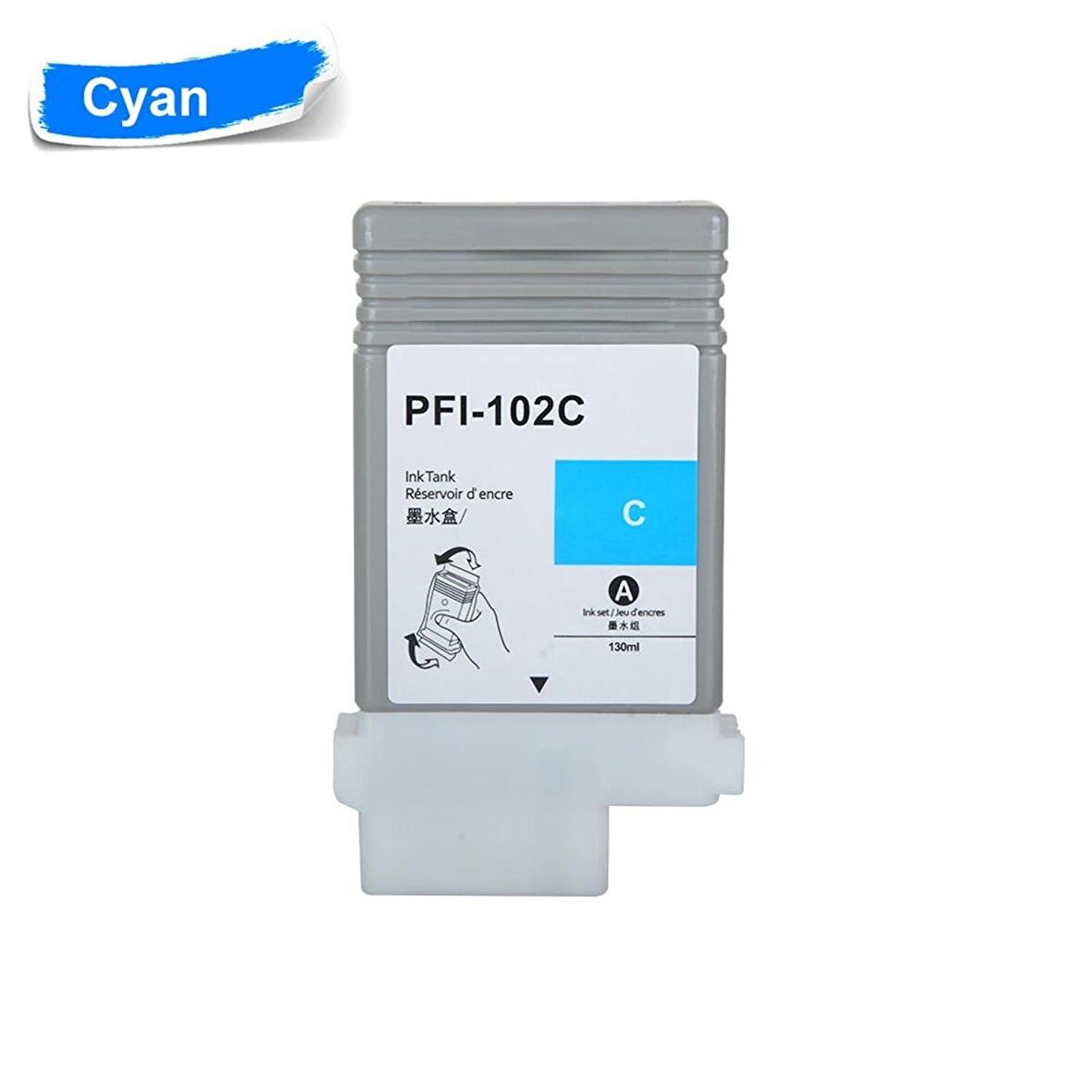 Canon PFI-102C/0896B001 CY Mavi Muadil Kartuş