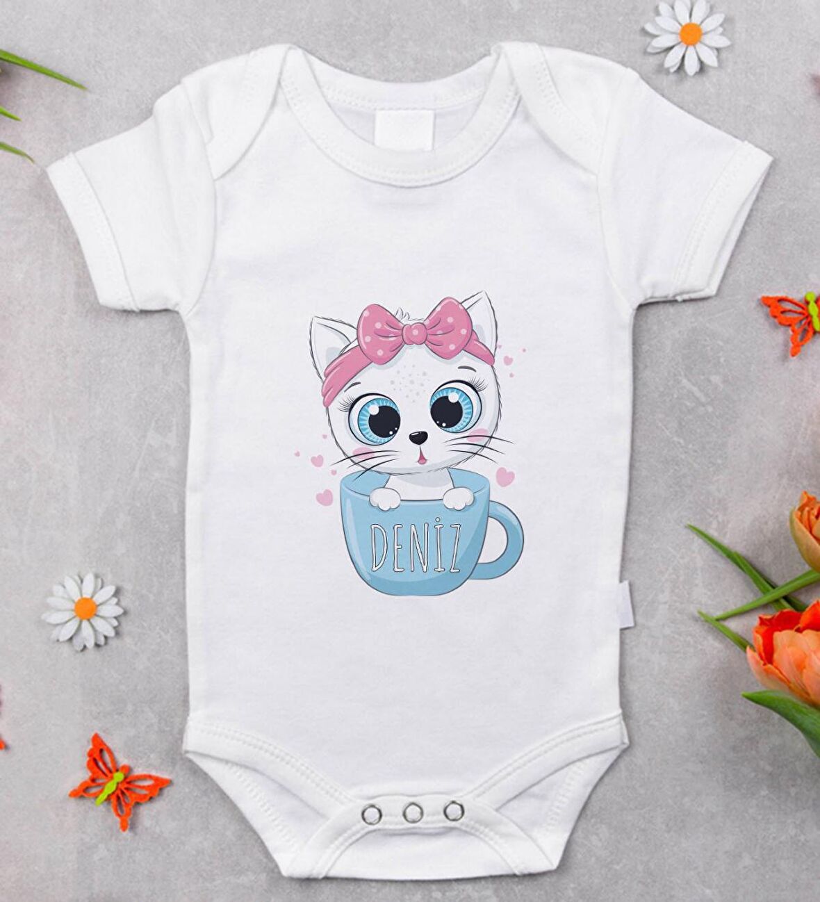 BK Kids İsimli Bebek Body Zıbın - Model 5