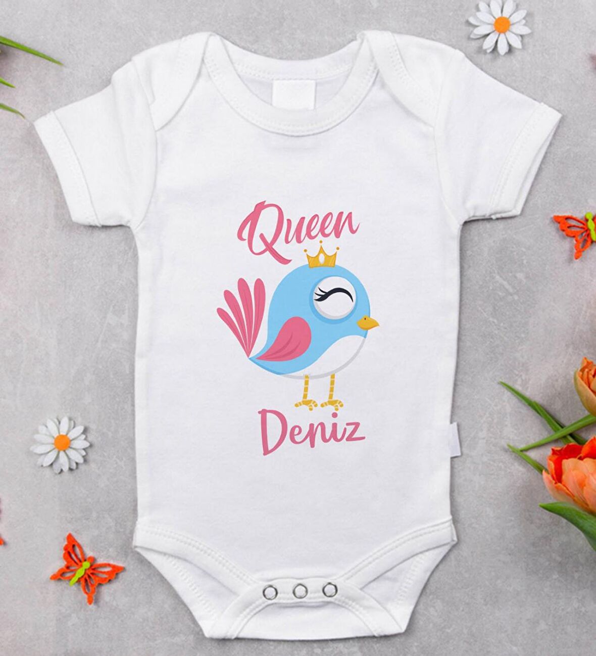 BK Kids İsimli Bebek Body Zıbın - Model 13
