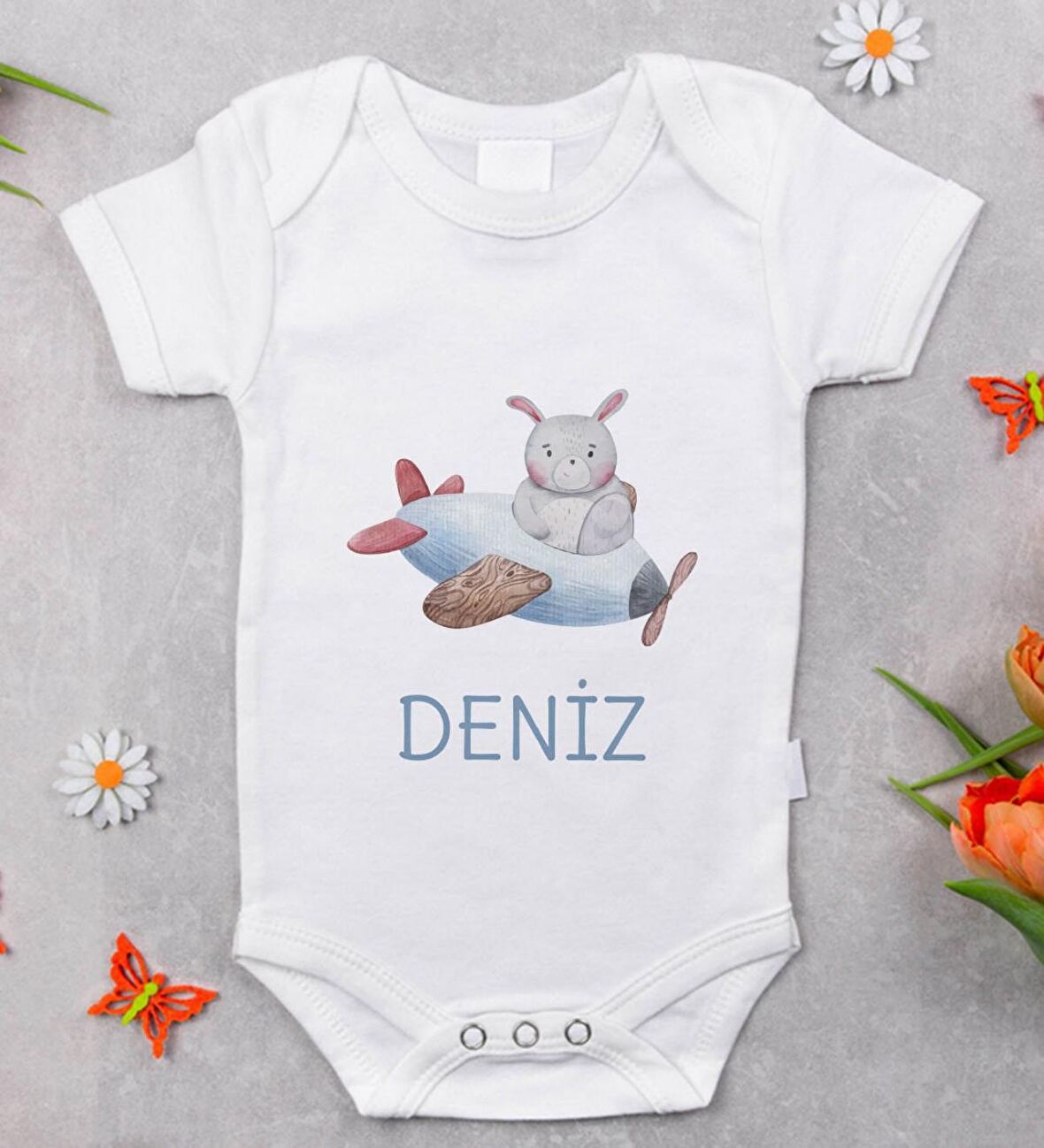 BK Kids İsimli Bebek Body Zıbın - Model 18