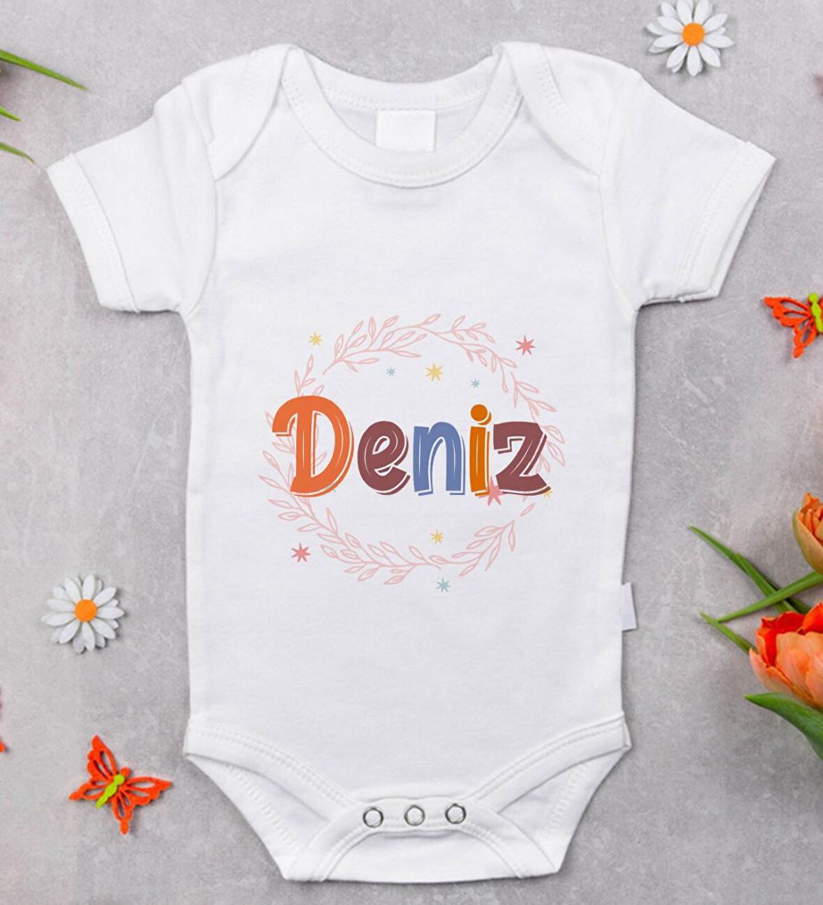 BK Kids İsimli Bebek Body Zıbın - Model 27
