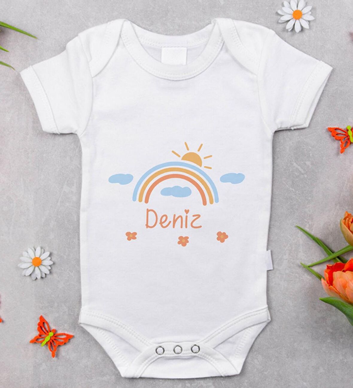 BK Kids İsimli Bebek Body Zıbın - Model 33