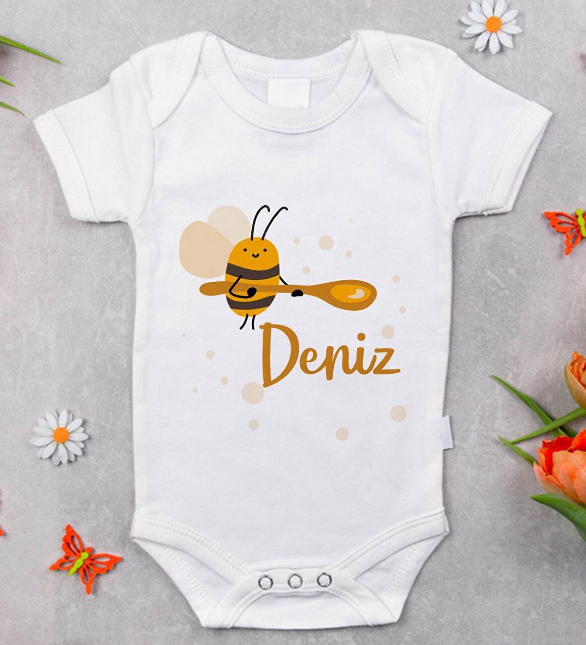 BK Kids İsimli Bebek Body Zıbın - Model 35