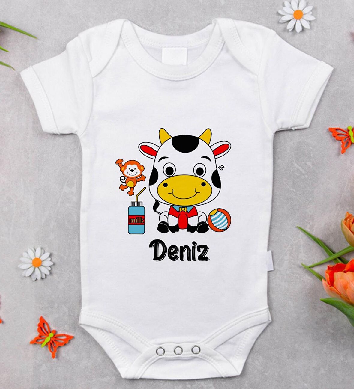 BK Kids İsimli Bebek Body Zıbın - Model 31