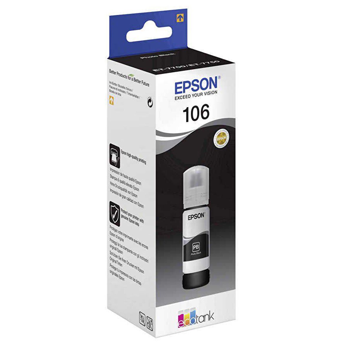 Epson 106-C13T00R140 Orijinal Siyah Mürekkep