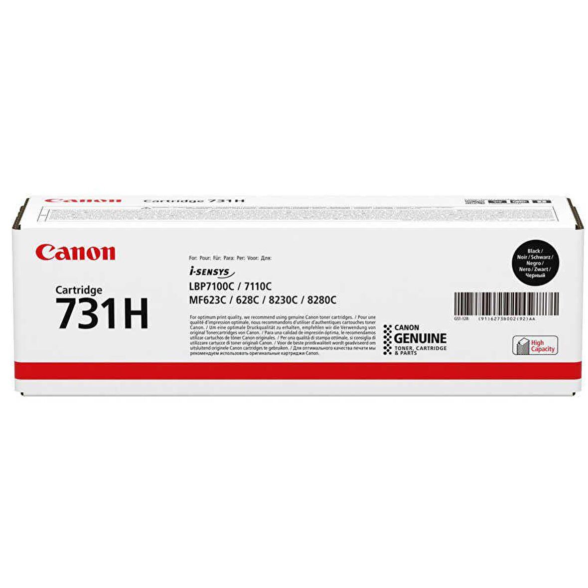 Canon CRG-731H/6273B002 Siyah Orijinal Toner Yüksek Kapasiteli