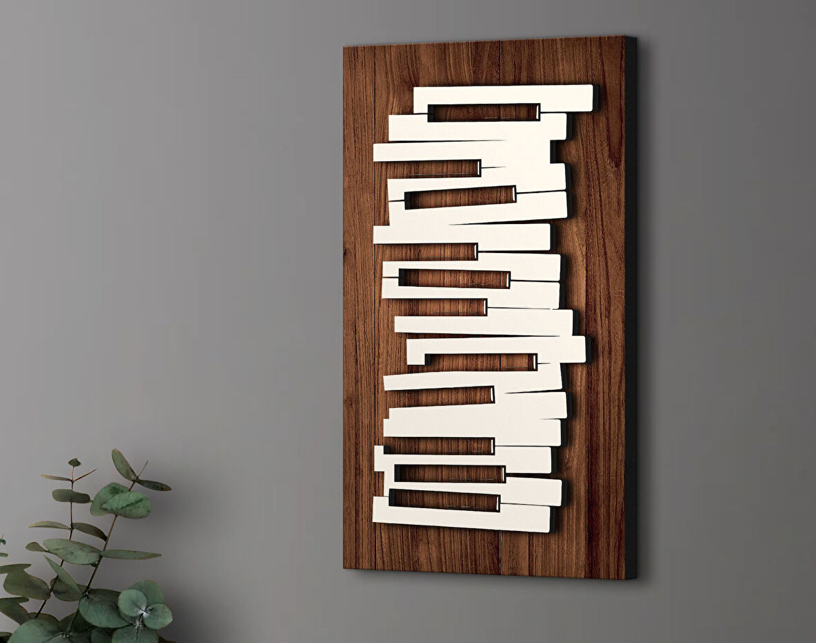 BK Gift Kabartma Piyano Tasarımlı Ahşap Tabela, Home Bar Tabela, Rustik Ev Dekorasyonu, Duvar Dekoru-1