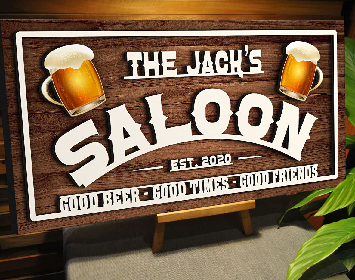 BK Gift Kişiye Özel Kabartma Tasarım Ahşap Bar Tabelası, Home Bar Tabela, Rustik Ev Dekorasyonu, Duvar Dekoru-9