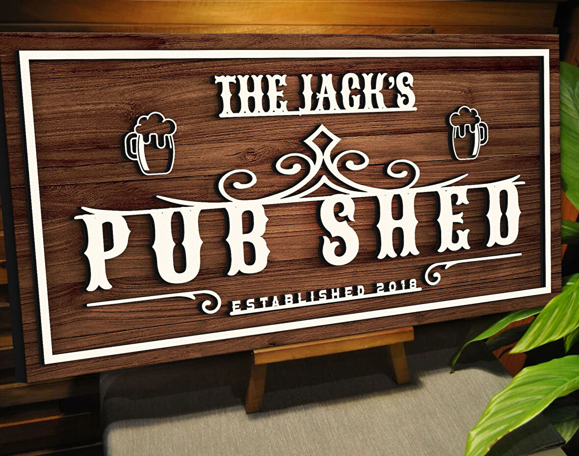 BK Gift Kişiye Özel Kabartma Tasarım Ahşap Bar Tabelası, Home Bar Tabela, Rustik Ev Dekorasyonu, Duvar Dekoru-23