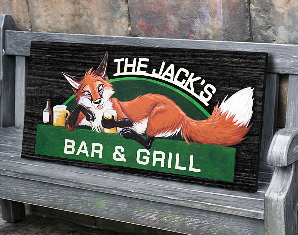 BK Gift Kişiye Özel Kabartma Tasarım Siyah(Ebony) Ahşap Bar Tabelası-6, Home Bar Tabela, Rustik Ev Dekorasyonu, Duvar Dekoru