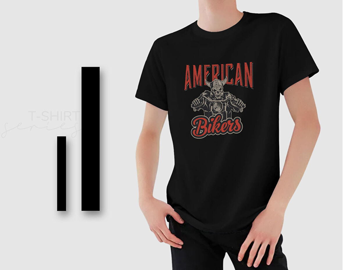 BK Gift Motorsiklet Tasarımlı Erkek Siyah T-shirt -8, Arkadaşa Hediye, Doğum Günü Hediyesi, Sevgili Hediyesi