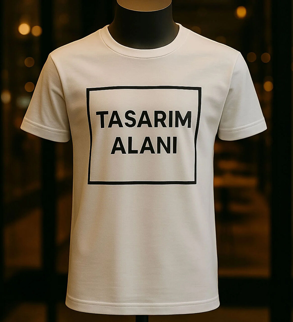 BK Gift Kişiye Özel Logolu Unisex Beyaz Yuvarlak Yaka Tişört-1, Firma T-shirt, Logolu T-shirt, Sevgiliye Hediye