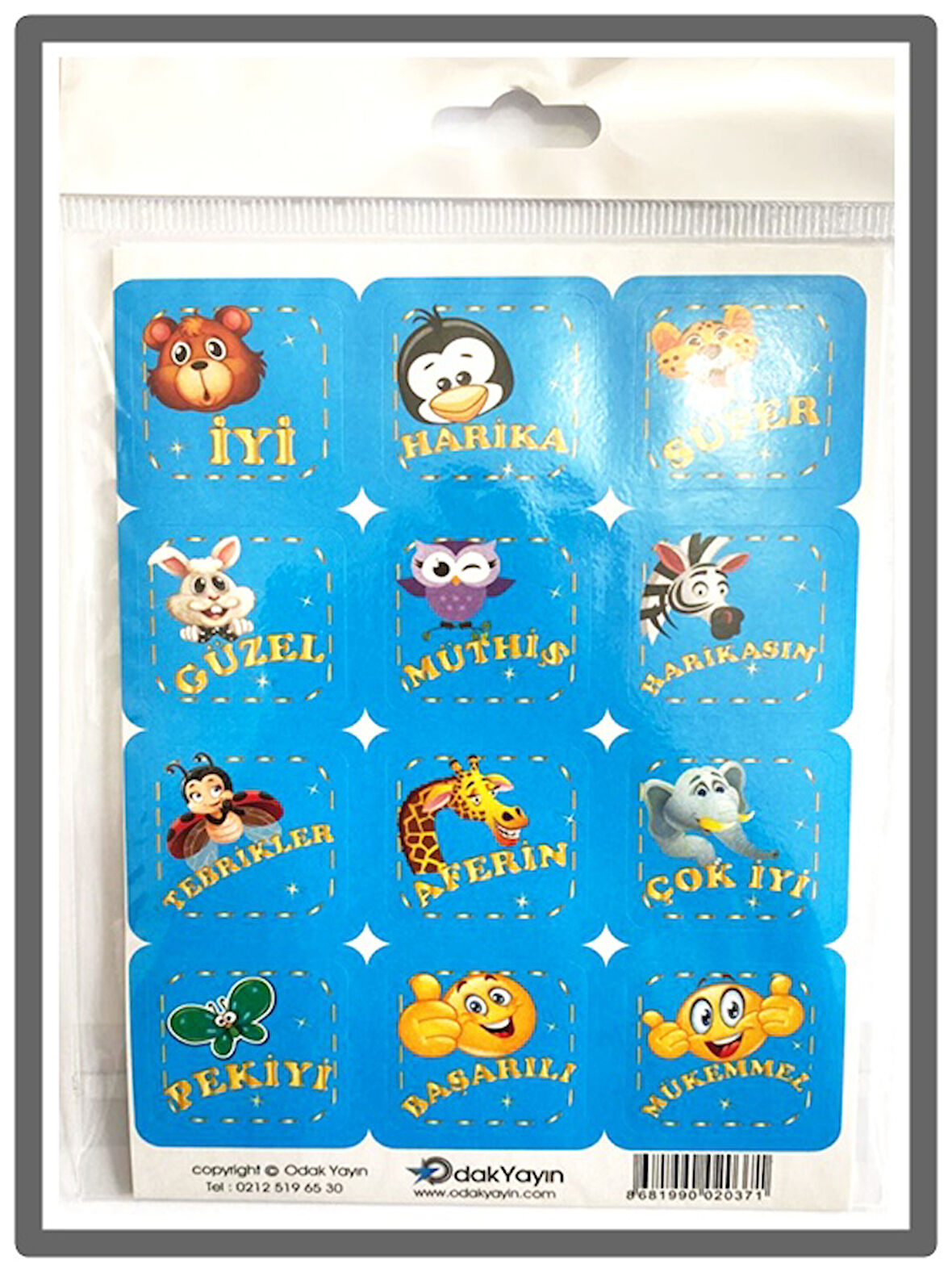 Odak Motivasyon Kartları Çıkartma 12X17Cm 10Lu - 2 adet