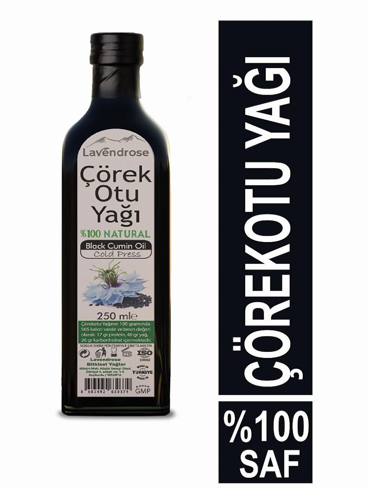 Çörekotu Yağı 250ml %100 Saf- Çörek Otu Yağı Soğuk Sıkım - Üreticiden - Black Cumin Oil