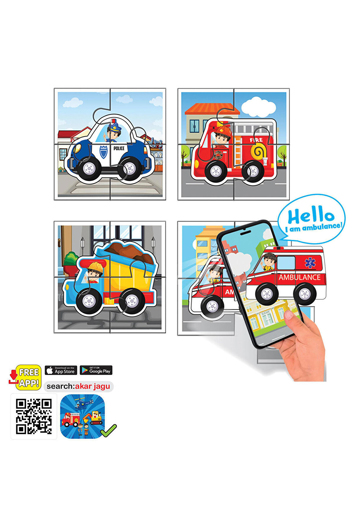 Smart 4×4 Puzzle Araçlar Jagu