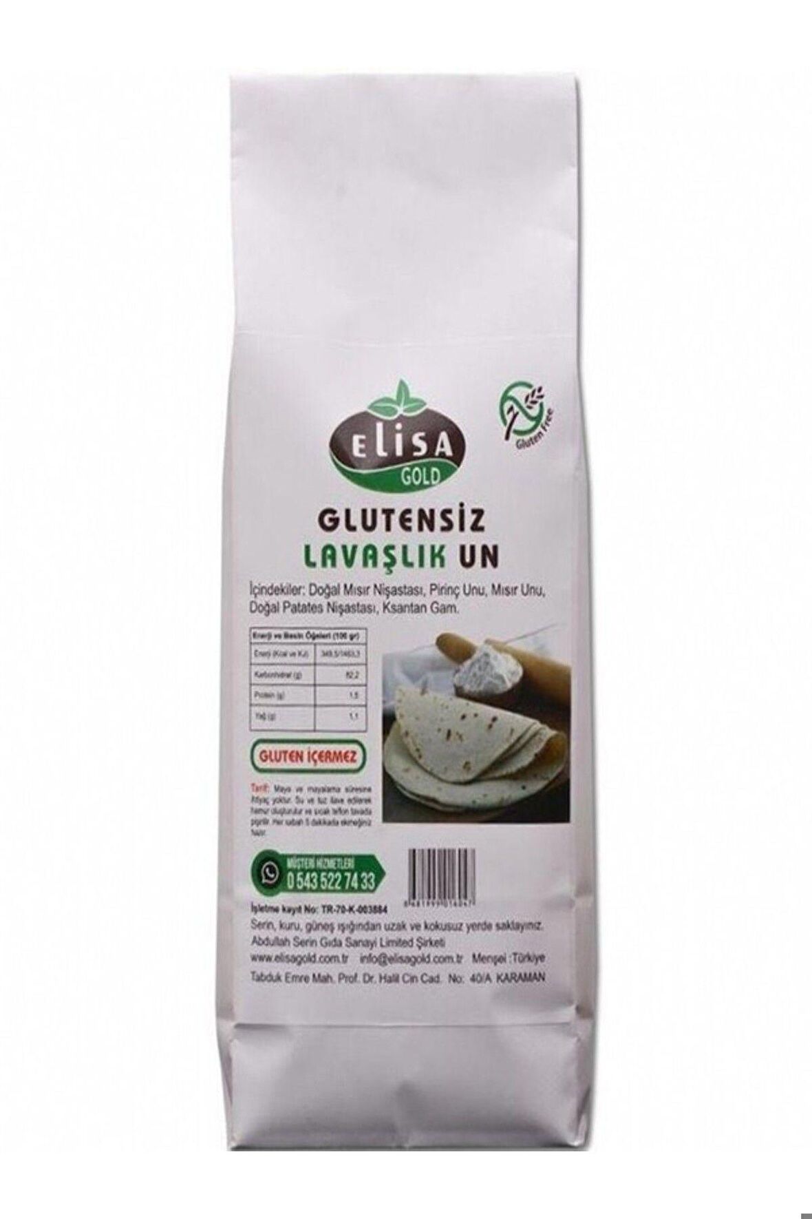 Glutensiz Lavaşlık Un 1kg