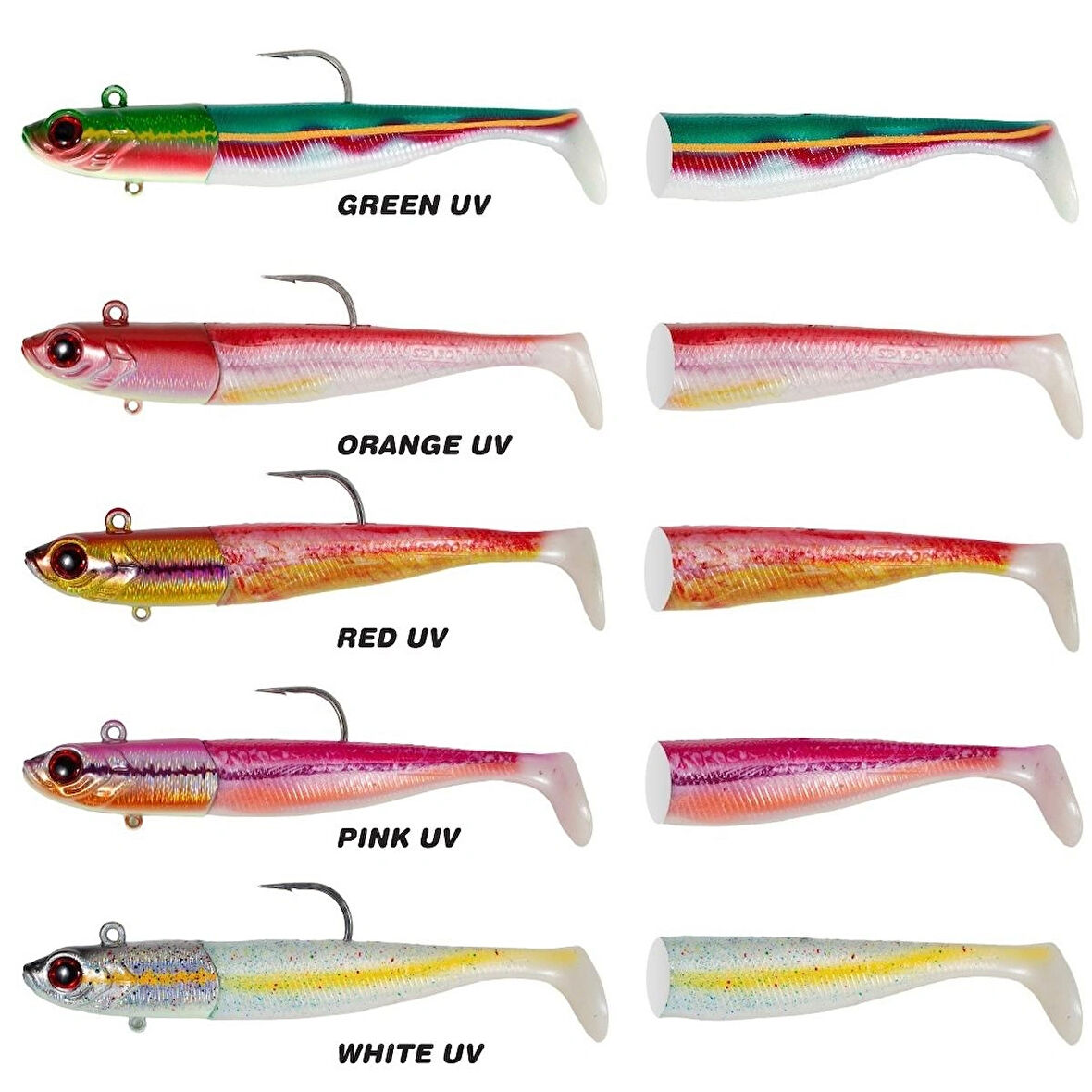 SEABOR DEEP FAKE 200GR 2+1 SİLİKON YEM, ORANGE UV