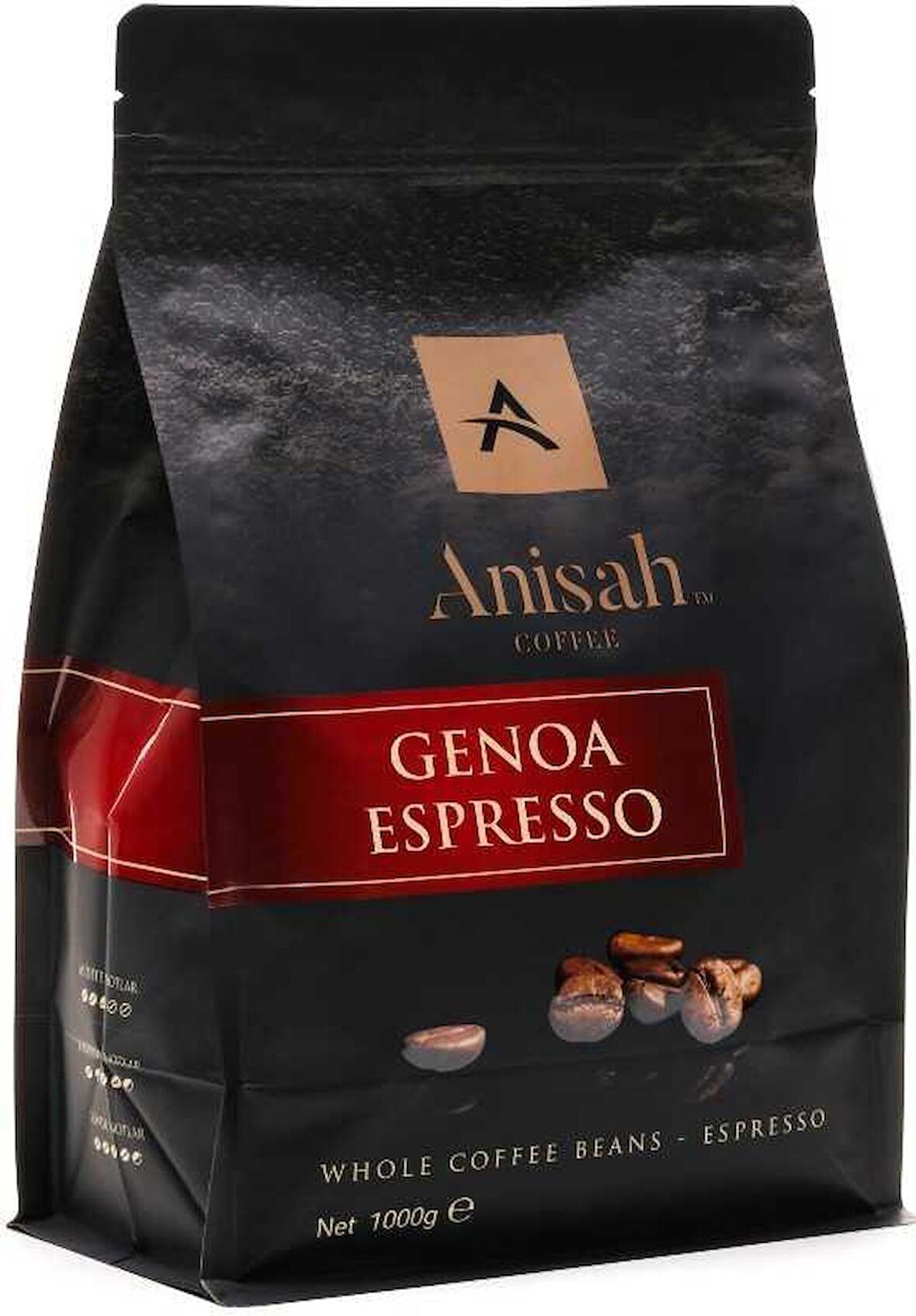 ANİŞAH ESPRESSO GENOA KOYU KAVRULMUŞ - ÇEKİRDEK 1000 GR
