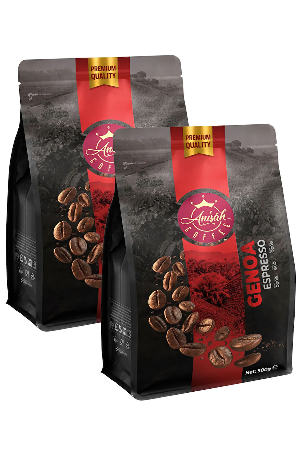 Genoa Espresso Çekirdek Kahve | 2x500g | Aromatik Tat Ve Zengin Krema