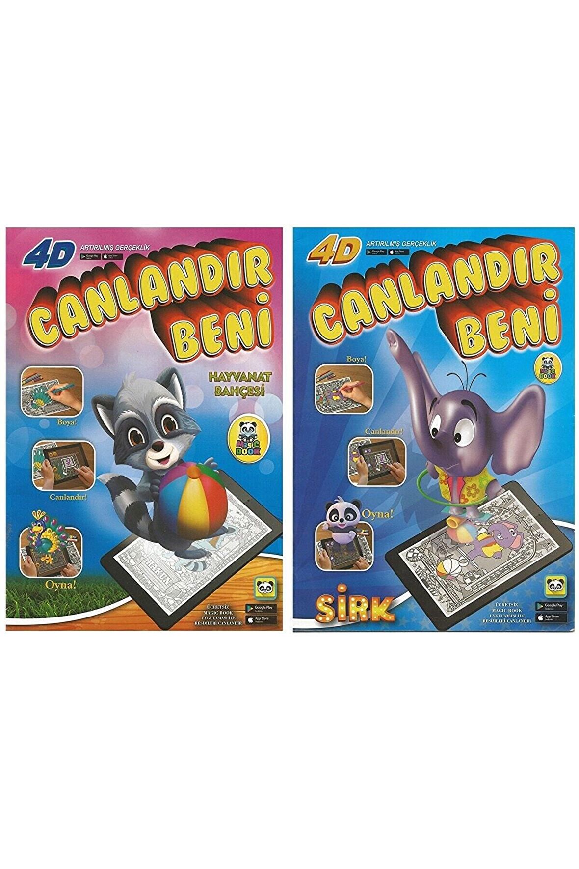 4D Boyama Seti 2 Kitap Canlandır Beni