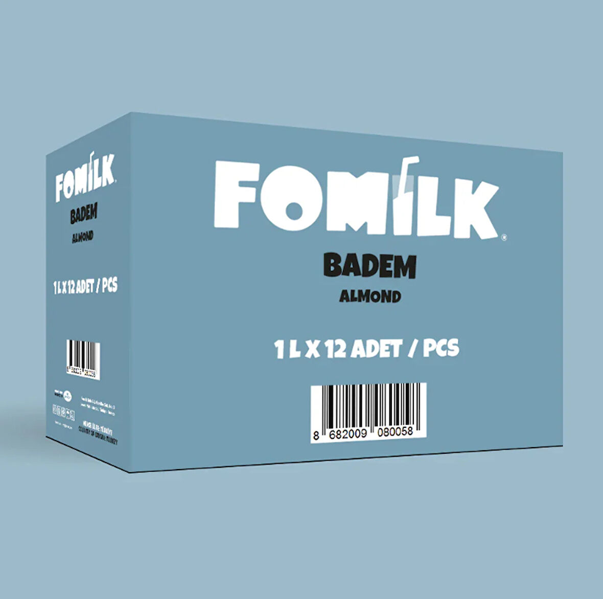 Fomilk Bitkisel Bazlı Badem İçeceği 1L x 12