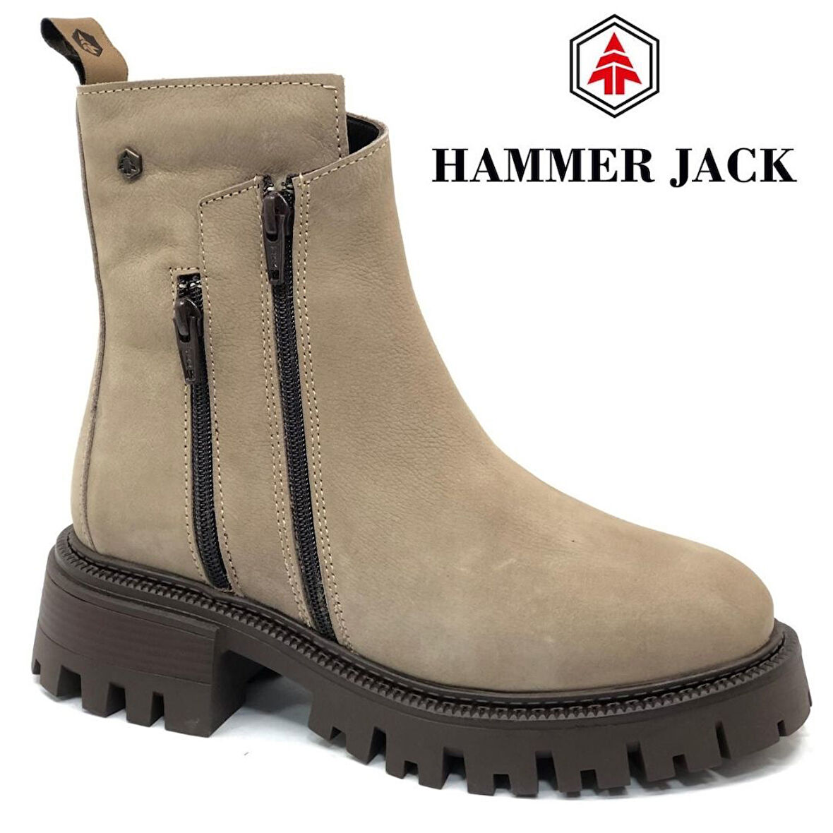 Hammer Jack 102-24675-Z Irene Hakiki Deri Postal Kadın Bot