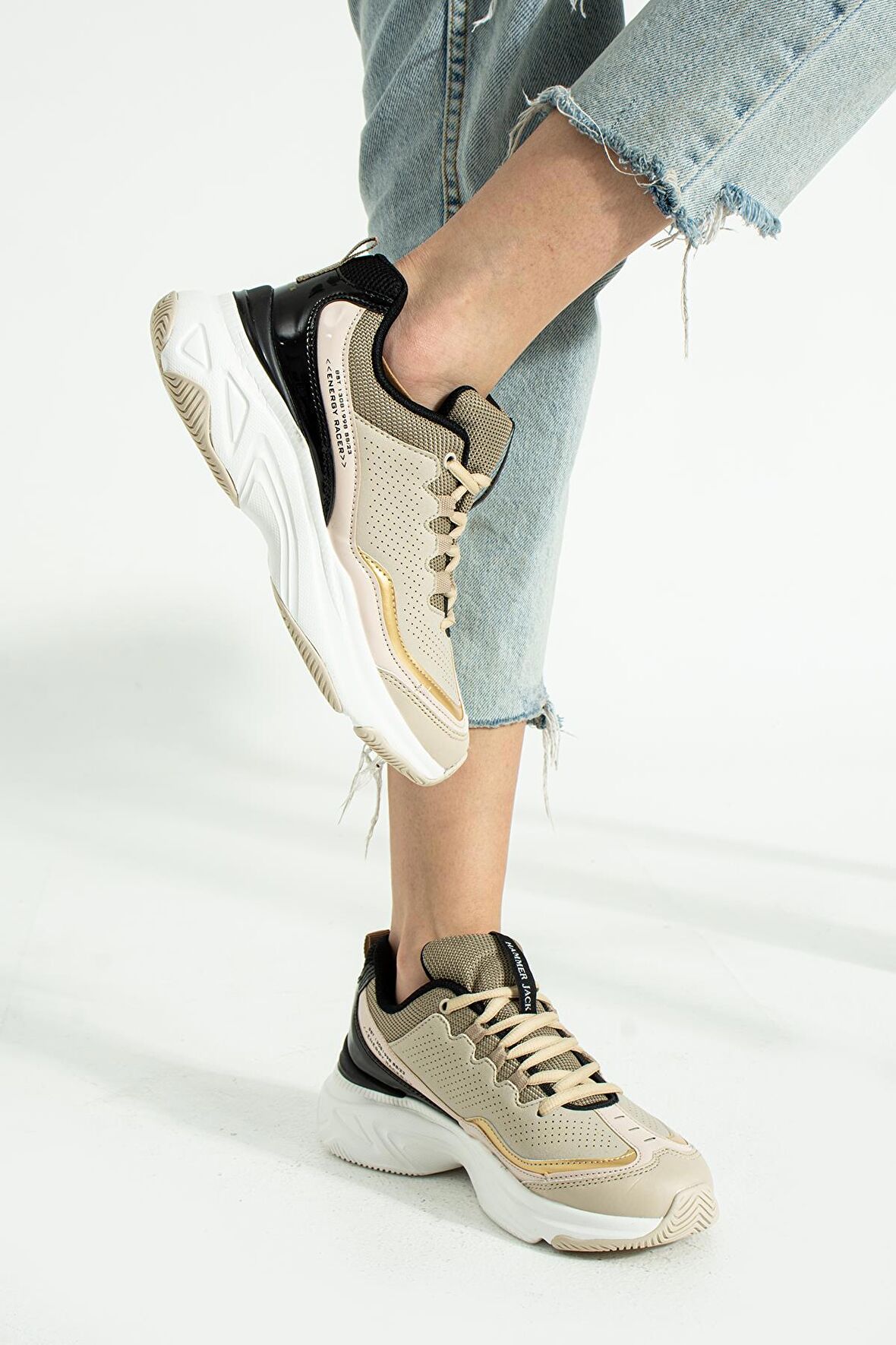 Hammer Jack Mars Bej Unisex Spor Ayakkabı 490 03-G