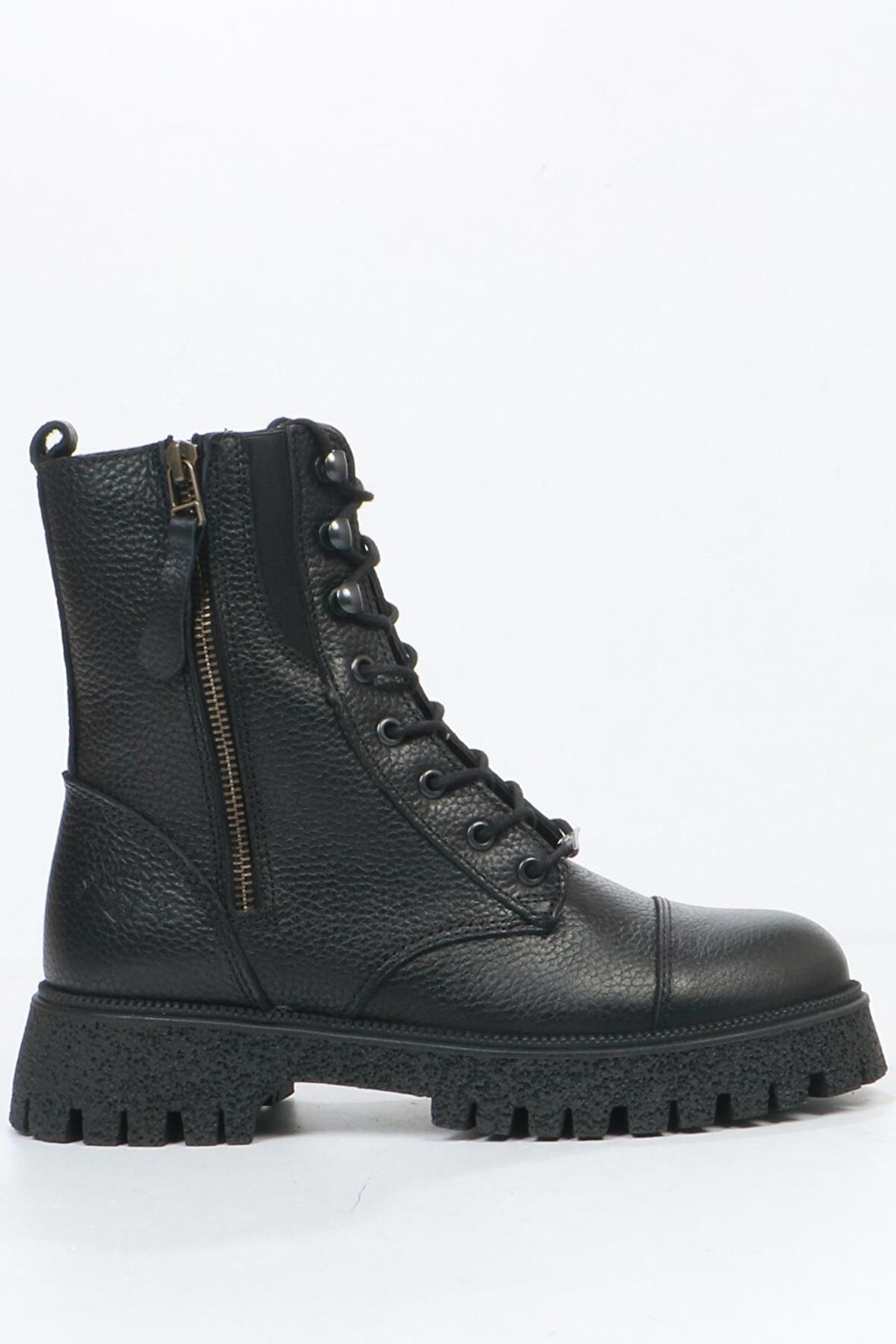 Hammer Jack Geillis Hakiki Deri Siyah Kadın Bot 102 23845-Z