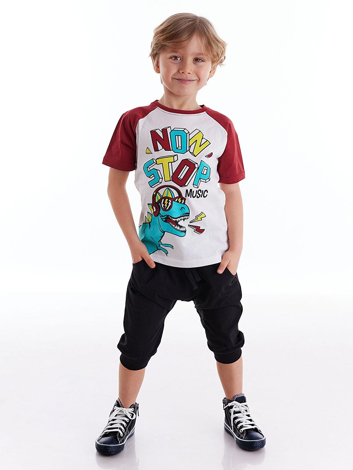 Dino Music Erkek Çocuk Kapri Takım