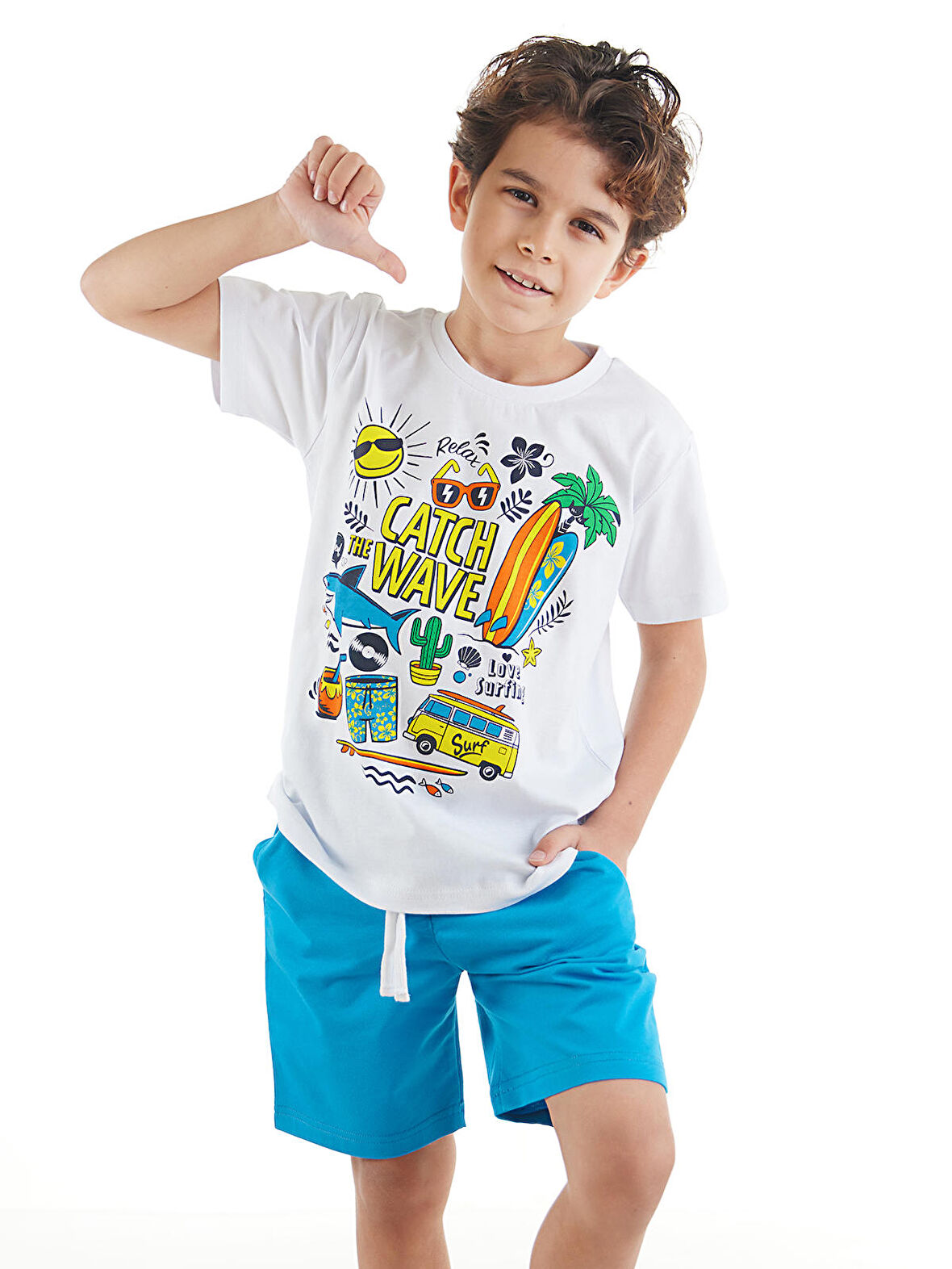 Tatil Erkek Çocuk T-shirt Şort Takım