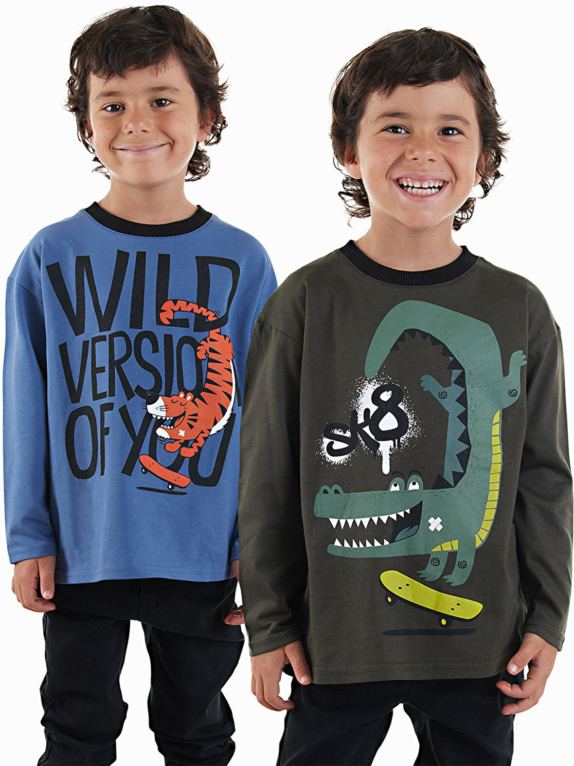 Skate Erkek Çocuk 2'li Paket T-shirt