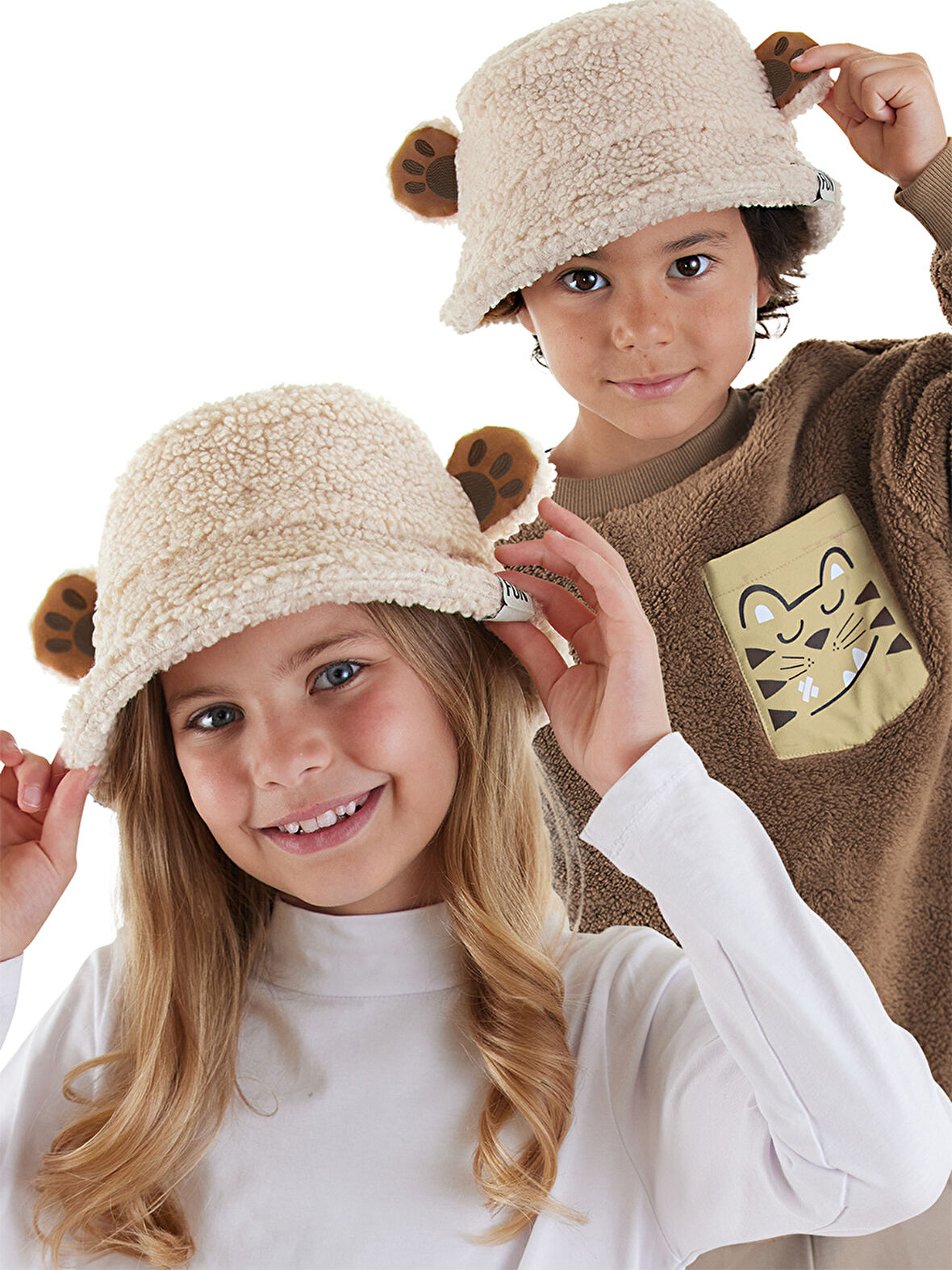 Unisex Peluş Kulaklı Balıkçı Şapka