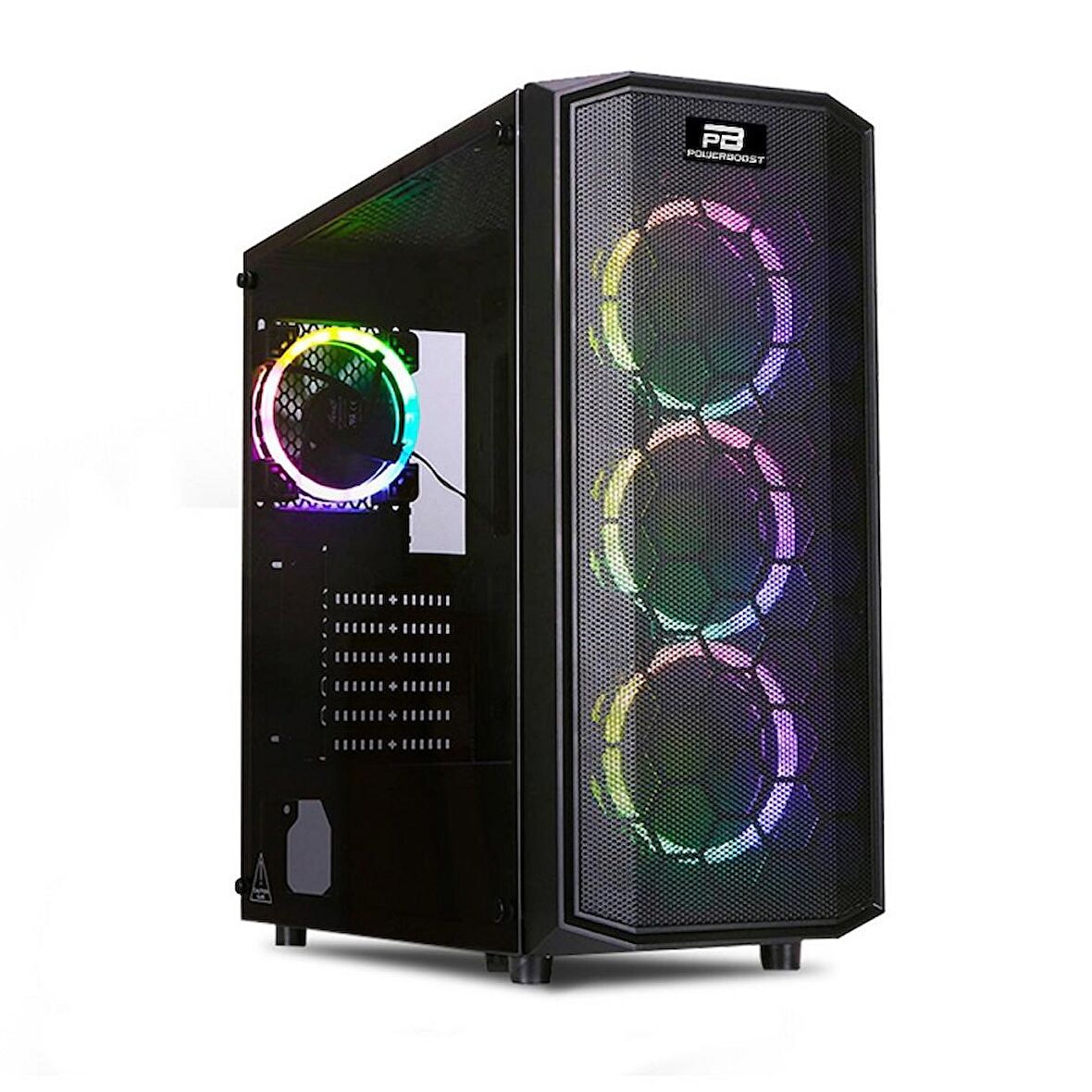 POWERBOOST POWERSIZ X58RGB 4X ARGB FANLI MID-TOWER KASA