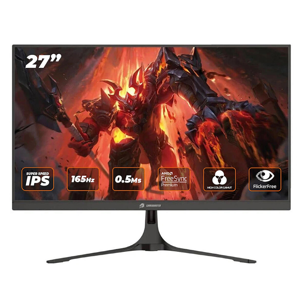 GameBooster GB-2717FF 27" 165Hz 0.5ms Fhd Freesync+G-Sync Hdmı+Dp Ss IPS Gaming Monitör