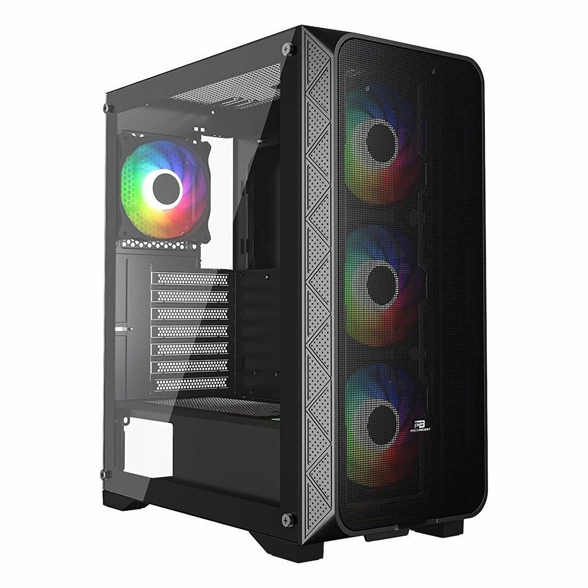 PowerBoost PB-PS5846B 600W 80+ USB 3.2 LED ATX Mid Tower Siyah Kasa