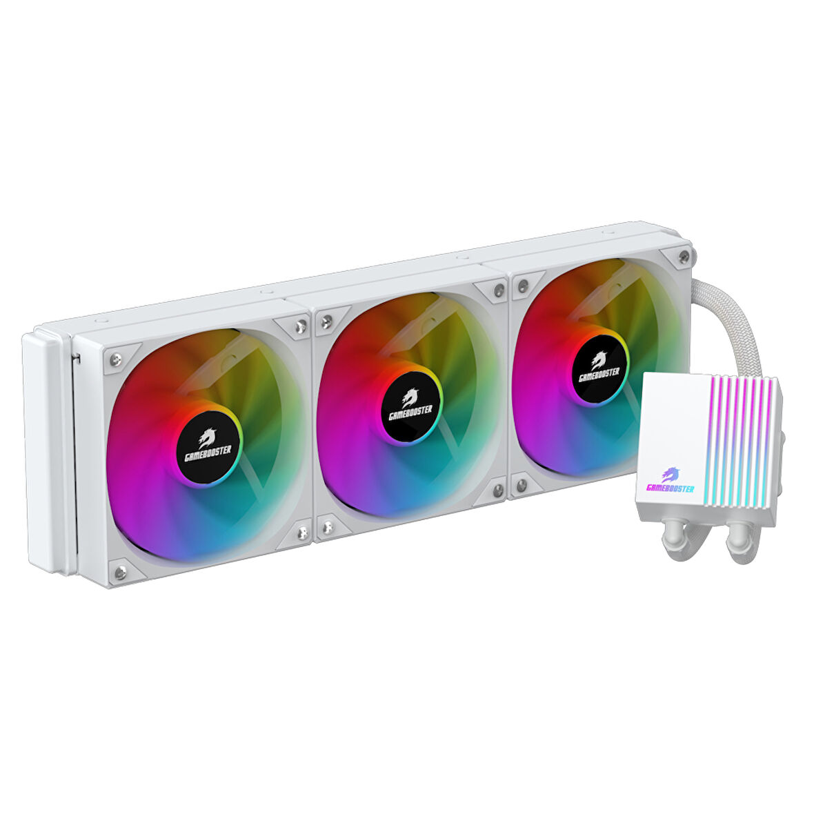 GameBooster PRIME P360W Rainbow 360mm Beyaz İşlemci Sıvı Soğutucu