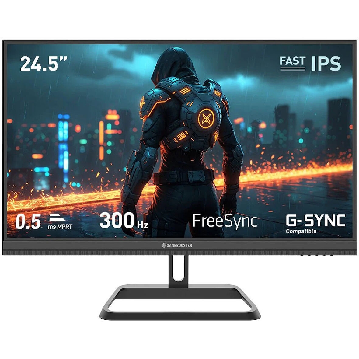 GameBooster GB-25F320FF 24.5" 300Hz 0.5ms HDMI DP FreeSync G-Sync HDR400 FHD Fast IPS Gaming Monitör