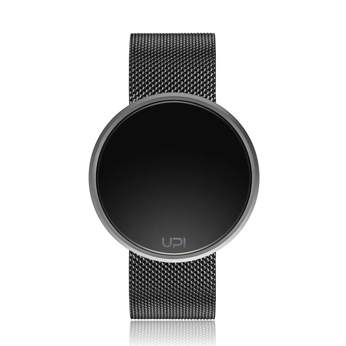 UPWATCH ROUND STEEL SILVER&BLACK TWO TONE