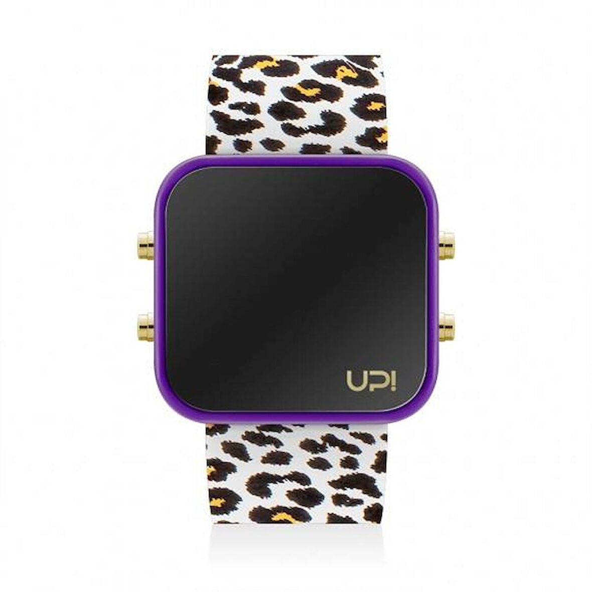 UPWATCH LED GOLD PURPLE LEOPARD UNİSEX KOL SAATİ